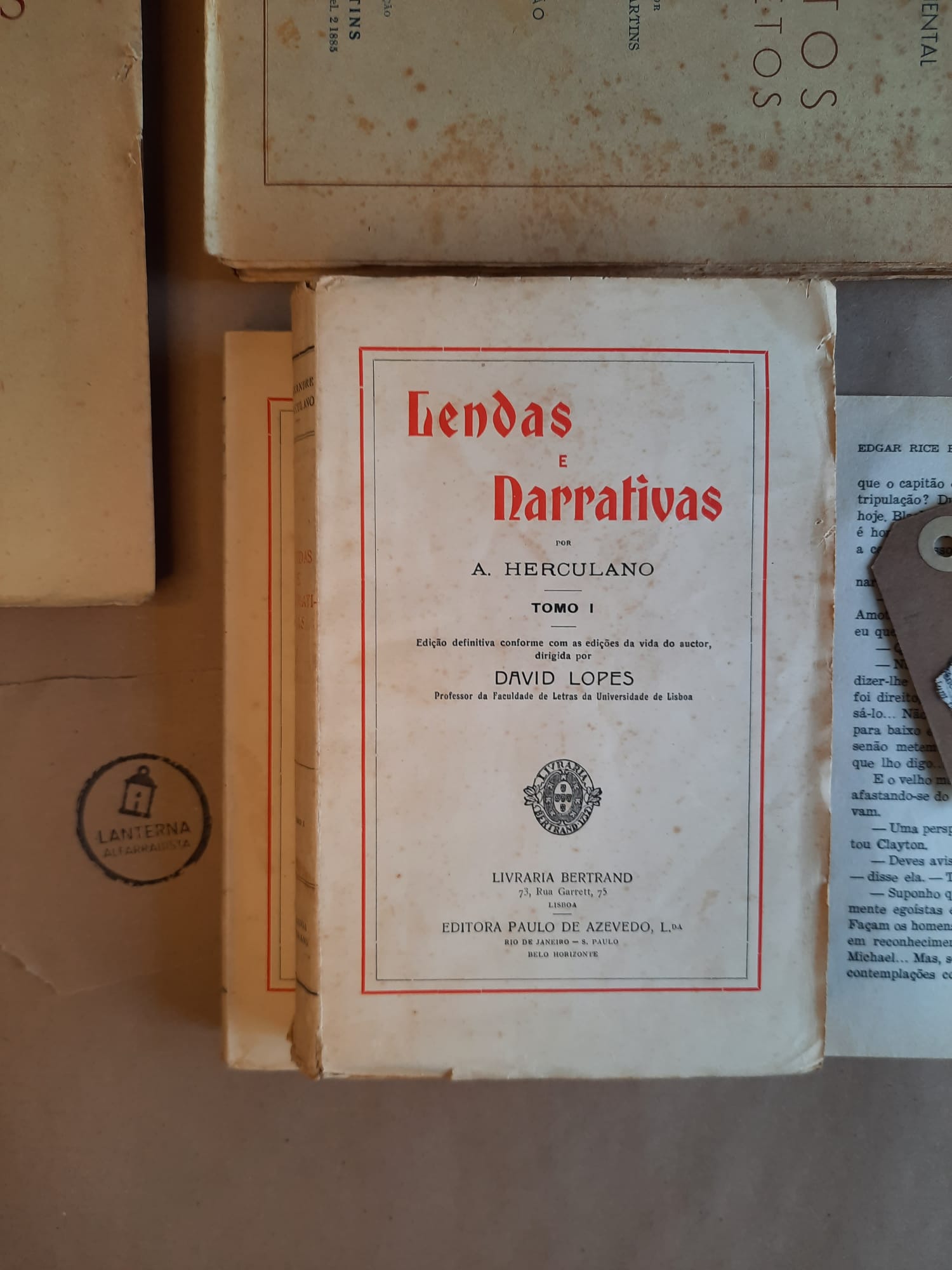 Lendas e Narrativas, Tomo I e II