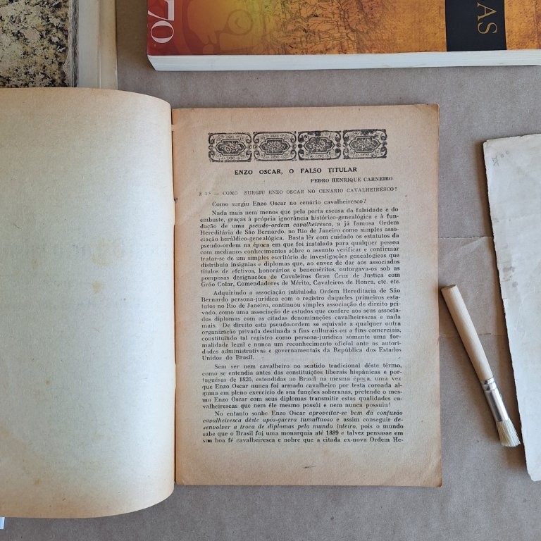 Enzo Oscar, o falso titular
