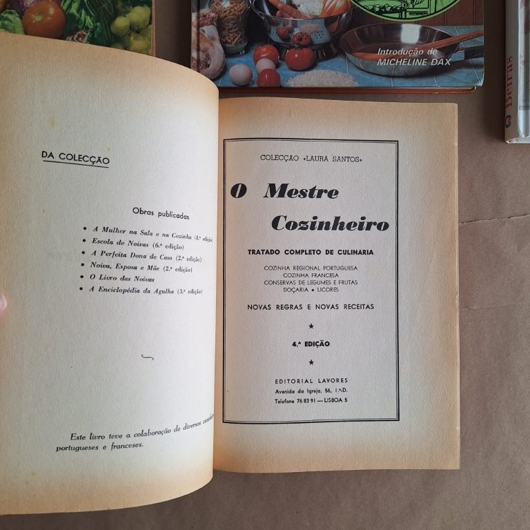 O Mestre Cozinheiro - Tratado completo de Culinária e Doçaria, vol. I e II
