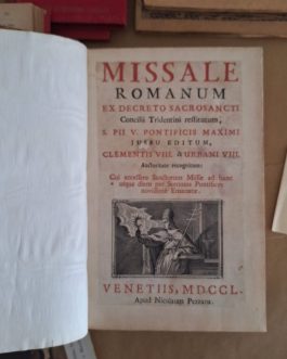 MISSALE ROMANUM, MDCCL