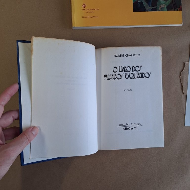 Conjunto com 5 volumes da Colecção Esfinge